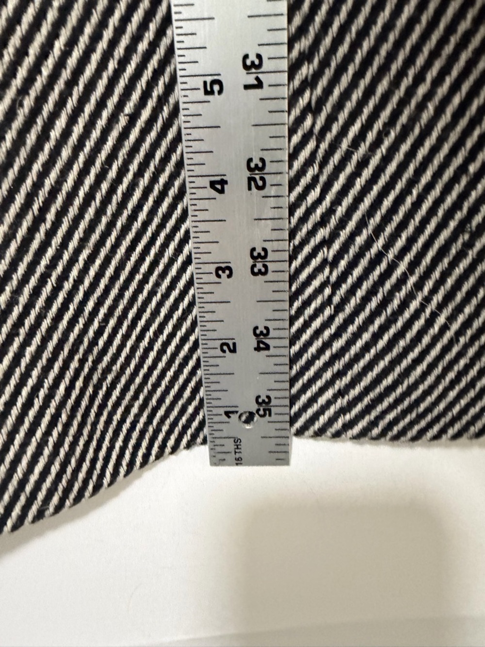Isabella Demarco Black & White Herringbone Wool-Blend Pea Coat - Picture 5 of 6
